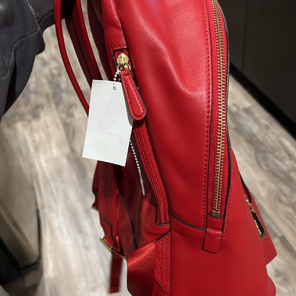 NWT Michael Kors bright red backpack - Picture 5 of 16